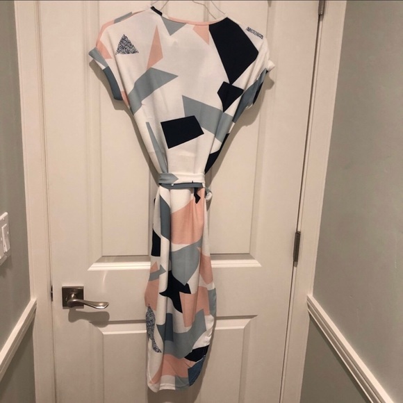 Boutique Geometric Print Midi Dress NWOT - Picture 6 of 6